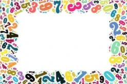 Coveryourdesk Schreibtischunterlage Schreibtischunterlage Schreibunterlage Aus Premium Vinyl - Für Kinder Und Schüler - Bunte Zahlen - 60 X 40 Cm