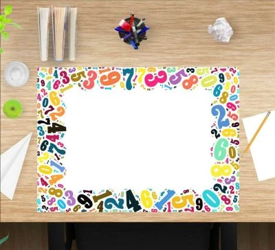 Coveryourdesk Schreibtischunterlage Schreibtischunterlage Schreibunterlage Aus Premium Vinyl - Für Kinder Und Schüler - Bunte Zahlen - 60 X 40 Cm 4 Coveryourdesk Schreibtischunterlage Schreibtischunterlage Schreibunterlage Aus Premium Vinyl - Für Kinder Und Schüler - Bunte Zahlen - 60 X 40 Cm – Bild 2