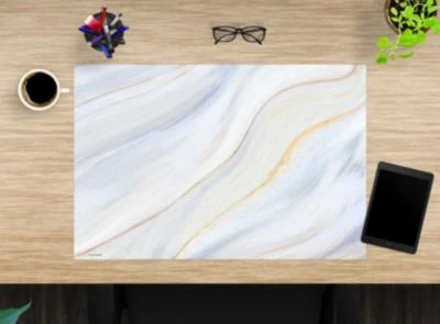 Coveryourdesk Schreibtischunterlage Schreibtischunterlage Schreibunterlage Aus Premium Vinyl - Cremefarbener Marmor - 60 X 40 Cm 4 Coveryourdesk Schreibtischunterlage Schreibtischunterlage Schreibunterlage Aus Premium Vinyl - Cremefarbener Marmor - 60 X 40 Cm – Bild 2