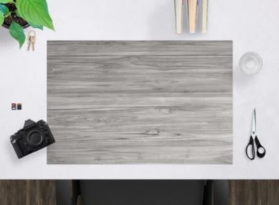 Coveryourdesk Schreibtischunterlage Schreibtischunterlage Schreibunterlage Aus Premium Vinyl - Graue Holzoptik - 60 X 40 Cm 4 Coveryourdesk Schreibtischunterlage Schreibtischunterlage Schreibunterlage Aus Premium Vinyl - Graue Holzoptik - 60 X 40 Cm – Bild 2
