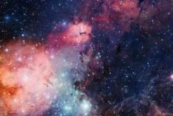 Coveryourdesk Schreibtischunterlage Schreibtischunterlage Schreibunterlage Aus Premium Vinyl - Für Kinder Und Erwachsene - Entfernte Galaxie - 60 X 40 Cm