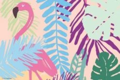 Coveryourdesk Schreibtischunterlage Schreibtischunterlage Schreibunterlage Aus Premium Vinyl - Für Kinder Und Erwachsene - Flamingo - 60 X 40 Cm