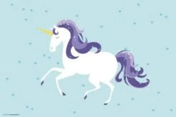 Coveryourdesk Schreibtischunterlage Schreibtischunterlage Schreibunterlage Aus Premium Vinyl - Für Kinder - Einhorn - 60 X 40 Cm