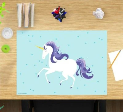 Coveryourdesk Schreibtischunterlage Schreibtischunterlage Schreibunterlage Aus Premium Vinyl - Für Kinder - Einhorn - 60 X 40 Cm 4 Coveryourdesk Schreibtischunterlage Schreibtischunterlage Schreibunterlage Aus Premium Vinyl - Für Kinder - Einhorn - 60 X 40 Cm – Bild 2