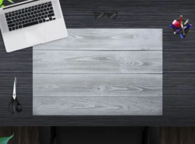 Coveryourdesk Schreibtischunterlage Schreibtischunterlage Schreibunterlage Aus Premium Vinyl - Graue Bretter Monochrom - 60 X 40 Cm 4 Coveryourdesk Schreibtischunterlage Schreibtischunterlage Schreibunterlage Aus Premium Vinyl - Graue Bretter Monochrom - 60 X 40 Cm – Bild 2