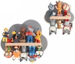 BOARTI 2er-Sammelset Wolken, Grau