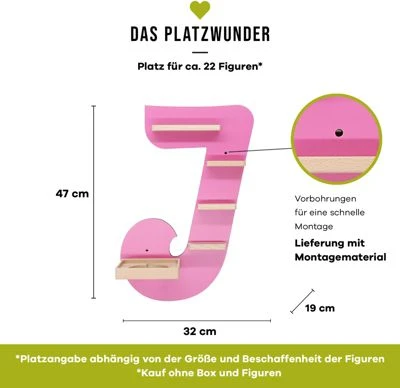 BOARTI Buchstabe J Small, Pink 4 BOARTI Buchstabe J Small, Pink – Bild 2