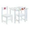 HTI-Living Kinder-Sitzgarnitur 3-teilig Weiß Mit Dekorstickern 1 HTI-Living Kinder-Sitzgarnitur 3-teilig Weiß Mit Dekorstickern -Mytoys Home Store 21110827 01