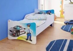 Best For Kids Kinderbett Ohne Matratze Mit Rausfallschutz Polizei