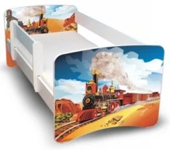 Best For Kids Kinderbett Mit Matratze Und Rausfallschutz Zug