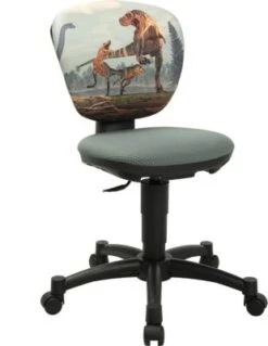 TOPSTAR Drehstuhl Ergokid 15 Jet, Dino Grau/grün 2021