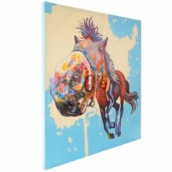 HWC Mendler 3D Ölgemälde Pferd, XL, Handgemalt 100x90cm -Mytoys Home Store 21383275 03