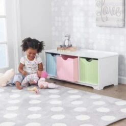 KidKraft Nantucket Storage Bench - Pastel 11 KidKraft Nantucket Storage Bench - Pastel -Mytoys Home Store 2146253 04
