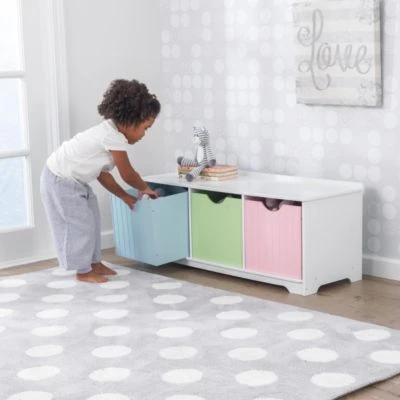 KidKraft Nantucket Storage Bench - Pastel 7 KidKraft Nantucket Storage Bench - Pastel – Bild 5