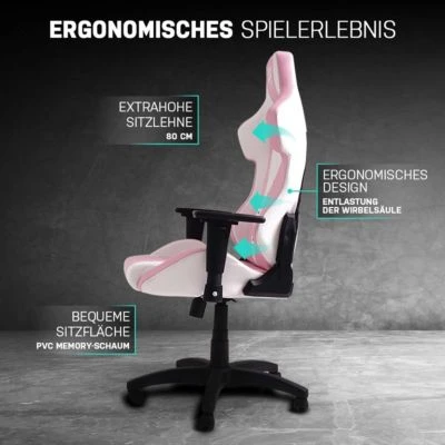 ELITE Gaming Stuhl PREDATOR - Ergonomischer Luxus Gaming Stuhl - 3D Armlehnen - Bürostuhl Bis 150 Kg 5 ELITE Gaming Stuhl PREDATOR - Ergonomischer Luxus Gaming Stuhl - 3D Armlehnen - Bürostuhl Bis 150 Kg – Bild 3