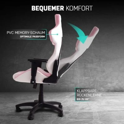 ELITE Gaming Stuhl PREDATOR - Ergonomischer Luxus Gaming Stuhl - 3D Armlehnen - Bürostuhl Bis 150 Kg 6 ELITE Gaming Stuhl PREDATOR - Ergonomischer Luxus Gaming Stuhl - 3D Armlehnen - Bürostuhl Bis 150 Kg – Bild 4