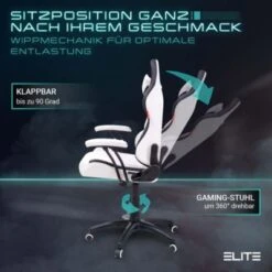 ELITE Gaming Stuhl PULSE - Ergonomischer Kinder Luxus Gaming Stuhl - 4D Armlehnen - Bürostuhl Bis 120 Kg 10 ELITE Gaming Stuhl PULSE - Ergonomischer Kinder Luxus Gaming Stuhl - 4D Armlehnen - Bürostuhl Bis 120 Kg -Mytoys Home Store 21581854 03
