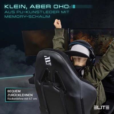 ELITE Gaming Stuhl PULSE - Ergonomischer Kinder Luxus Gaming Stuhl - 4D Armlehnen - Bürostuhl Bis 120 Kg 7 ELITE Gaming Stuhl PULSE - Ergonomischer Kinder Luxus Gaming Stuhl - 4D Armlehnen - Bürostuhl Bis 120 Kg – Bild 5