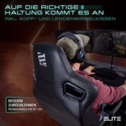 ELITE Gaming Stuhl MERCENARY - Ergonomischer Luxus Gaming Stuhl - 4D Armlehnen - Bürostuhl Bis 150 Kg -Mytoys Home Store 21581865 05