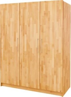 Pinolino Kleiderschrank NATURA, 3-türig, FSC®-zertifizierte Buche Vollmassiv, Geölt