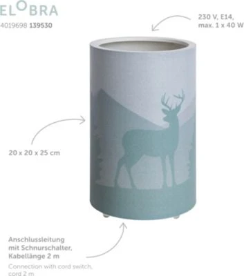 Elobra Tischleuchte Scandi LED, Wald 6 Elobra Tischleuchte Scandi LED, Wald – Bild 4