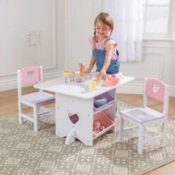KidKraft Heart Table & Chair Set -Mytoys Home Store 2205900 04