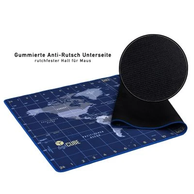 DigitCUBE Schreibtischunterlage 90x40cm - Im Weltkarte Design 6 DigitCUBE Schreibtischunterlage 90x40cm - Im Weltkarte Design – Bild 4