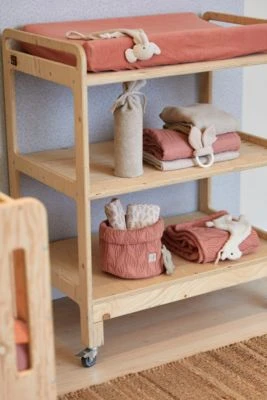 Jollein Pflegekörbchen Spring Knit Rosewood 5 Jollein Pflegekörbchen Spring Knit Rosewood – Bild 3