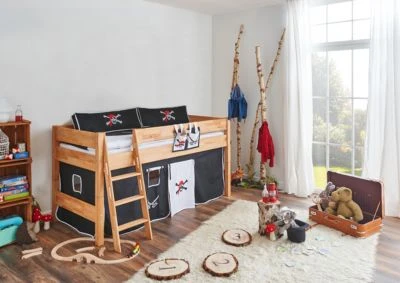 Relita Hochbett KIM 90 X 200 Cm, Buche Massiv Geölt 4 Relita Hochbett KIM 90 X 200 Cm, Buche Massiv Geölt – Bild 2