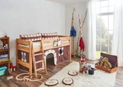 Relita Hochbett KIM 90 X 200 Cm, Buche Massiv Geölt 9 Relita Hochbett KIM 90 X 200 Cm, Buche Massiv Geölt -Mytoys Home Store 22493055 04