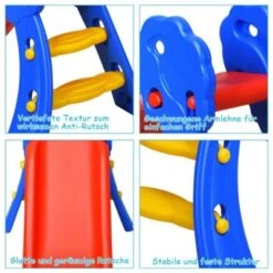 COSTWAY® Kinderrutsche Mit Basketballkorb -Mytoys Home Store 22566039 04