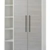 Schardt Kleiderschrank ECO SILBER, Pinie Silberfarbig/weiß, 2-türig Mit Seitenregal