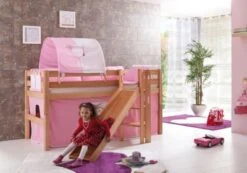 Relita Spielbett ELIYAS Mit Rutsche, Buche Massiv, Natur Lackiert, 90 X 200 Cm -Mytoys Home Store 2270078 05