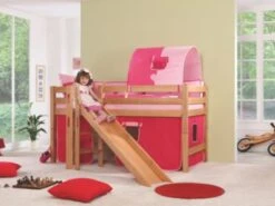 Relita Vorhangset Für Spielbett ELIYAS Und ALEX (ohne Rutsche), Pink/rosa