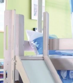 Relita Spielbett LEO Mit Rutsche, Buche Massiv, Weiß Wash, 90 X 200 Cm -Mytoys Home Store 2270083 03