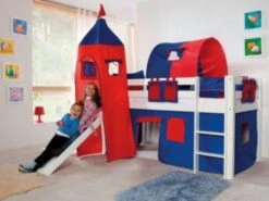 Relita Spielbett ALEX Mit Rutsche & Turm, Buche Massiv, Weiß, 90 X 200 Cm 11 Relita Spielbett ALEX Mit Rutsche & Turm, Buche Massiv, Weiß, 90 X 200 Cm -Mytoys Home Store 2270089 04