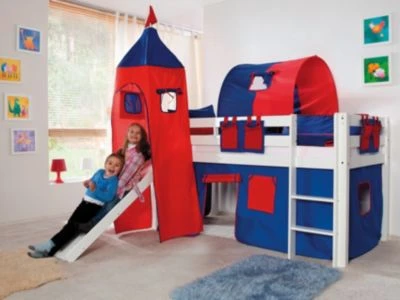 Relita Spielbett ALEX Mit Rutsche & Turm, Buche Massiv, Weiß, 90 X 200 Cm 6 Relita Spielbett ALEX Mit Rutsche & Turm, Buche Massiv, Weiß, 90 X 200 Cm – Bild 4