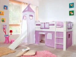 Relita Spielbett ALEX Mit Rutsche & Turm, Buche Massiv, Weiß, 90 X 200 Cm 12 Relita Spielbett ALEX Mit Rutsche & Turm, Buche Massiv, Weiß, 90 X 200 Cm -Mytoys Home Store 2270089 05