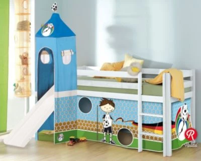 Relita Spielbett ALEX Mit Rutsche & Turm, Buche Massiv, Weiß, 90 X 200 Cm 8 Relita Spielbett ALEX Mit Rutsche & Turm, Buche Massiv, Weiß, 90 X 200 Cm – Bild 6