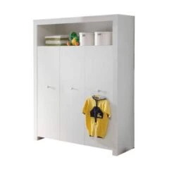 LOMADO® Kleiderschrank Kinderzimmer OLBIA-19 In Weiß, B/H/T: Ca. 130/186/54 Cm -Mytoys Home Store 22719901 03
