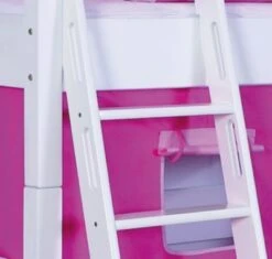 Relita Spielbett KIM Mit Rutsche / Turm, Buche Massiv, Weiß, 90 X 200 Cm -Mytoys Home Store 2292043 03