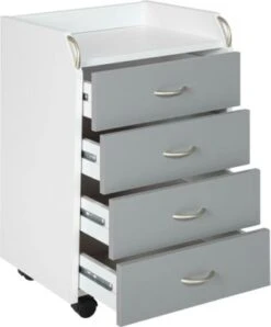 Inter Link Rollcontainer Printi 40 X 36 X 65 Cm, Grau/weiß -Mytoys Home Store 22972552 05