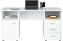 Inter Link Schreibtisch Forus Weiß Mit 3 Schubladen -Mytoys Home Store 23019871 04