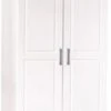Inter Link Kleiderschrank Hakon, 2-türig, Kiefer Massiv Weiß -Mytoys Home Store 23019905 01