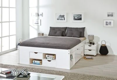 Inter Link Funktionsbett Till 180 X 200 Cm Weiß Mit Lattenrost 5 Inter Link Funktionsbett Till 180 X 200 Cm Weiß Mit Lattenrost – Bild 3