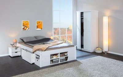 Inter Link Funktionsbett Till 180 X 200 Cm Weiß Mit Lattenrost 7 Inter Link Funktionsbett Till 180 X 200 Cm Weiß Mit Lattenrost – Bild 5