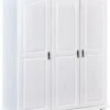 Inter Link Kleiderschrank Bastian, 3-türig, Kiefer Weiß -Mytoys Home Store 23019994 01