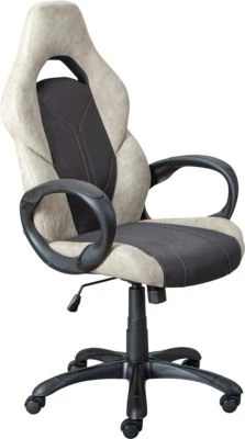 Inter Link Drehstuhl Samu, Hell-/dunkelgrau PU