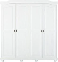 Inter Link Kleiderschrank Isny, 4-türig, FSC®-zertifizierte Kiefer Weiß 13 Inter Link Kleiderschrank Isny, 4-türig, FSC®-zertifizierte Kiefer Weiß -Mytoys Home Store 23020115 06