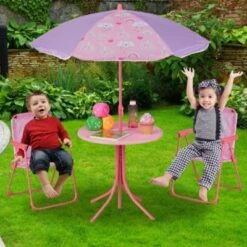 Relaxdays Camping Kindersitzgruppe Mit Schirm -Mytoys Home Store 23090244 06